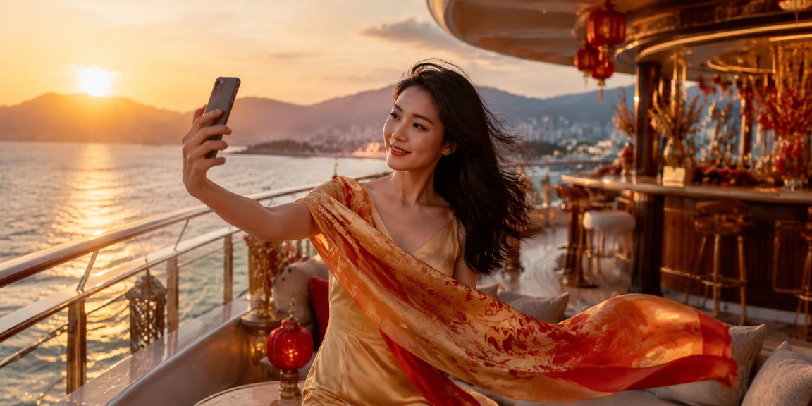 Điện thoại trên bãi biển Nha Trang minh họa kiểm tra ưu đãi và thanh toán VND